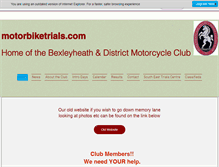 Tablet Screenshot of motorbiketrials.com
